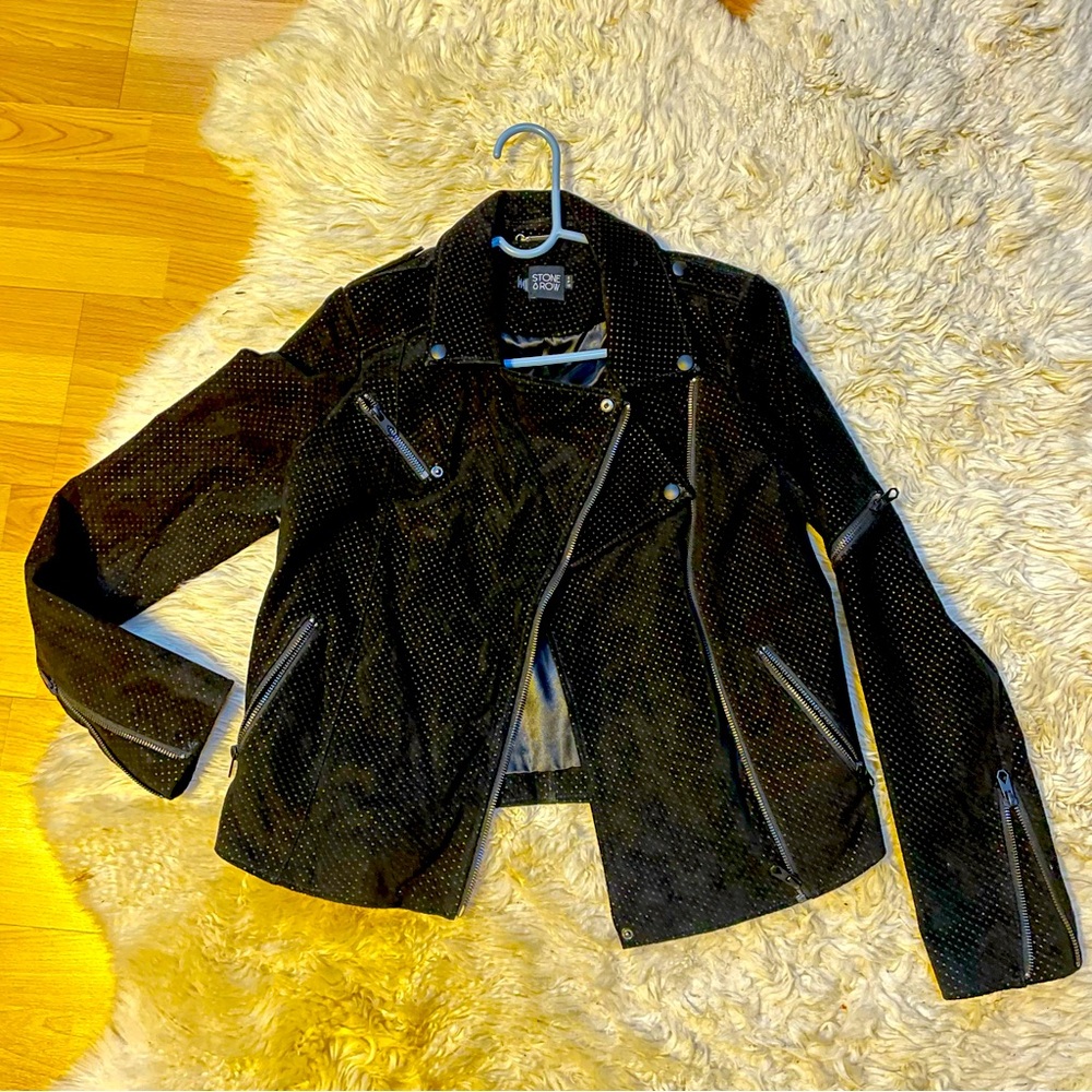 Genuine suede Volcom “Motorin” motorcycle jacket